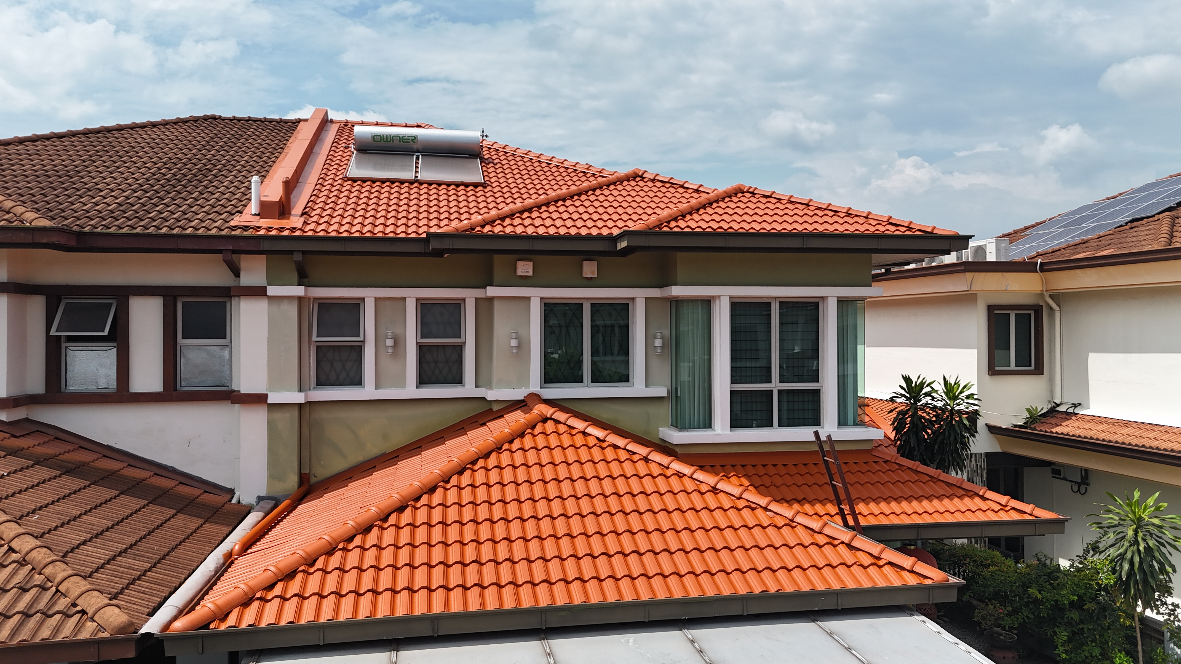 Completed Cromseal residential roof restoration project in Ambang Botanic